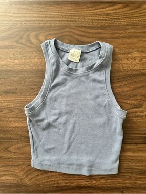 Full Tilt Ribbed Cropped Tank Size XS